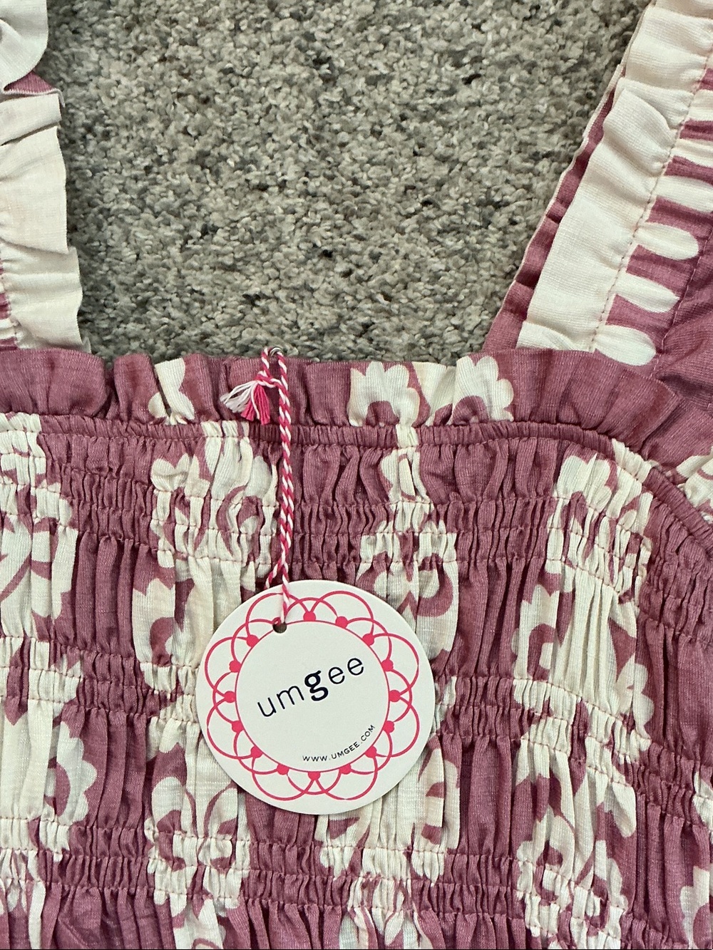 NWT Umgee Midi Dress ~ Summer Vibes Mauve - Picture 3 of 8